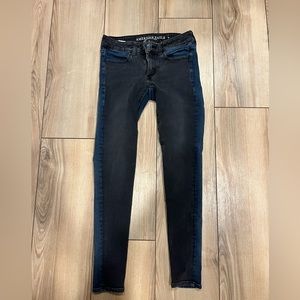 Blue and black American Eagle Jeans